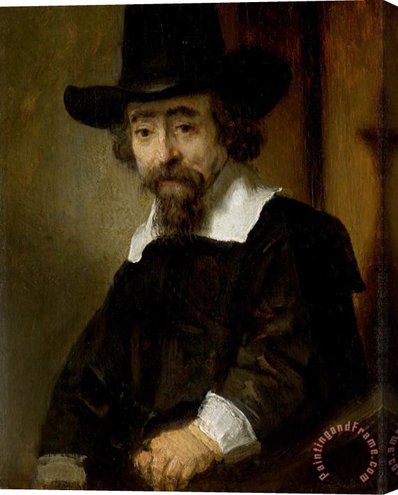 Rembrandt Harmensz van Rijn Portrait of a Man, Thought to Be Dr. Ephraim Bueno Stretched Canvas Painting / Canvas Art