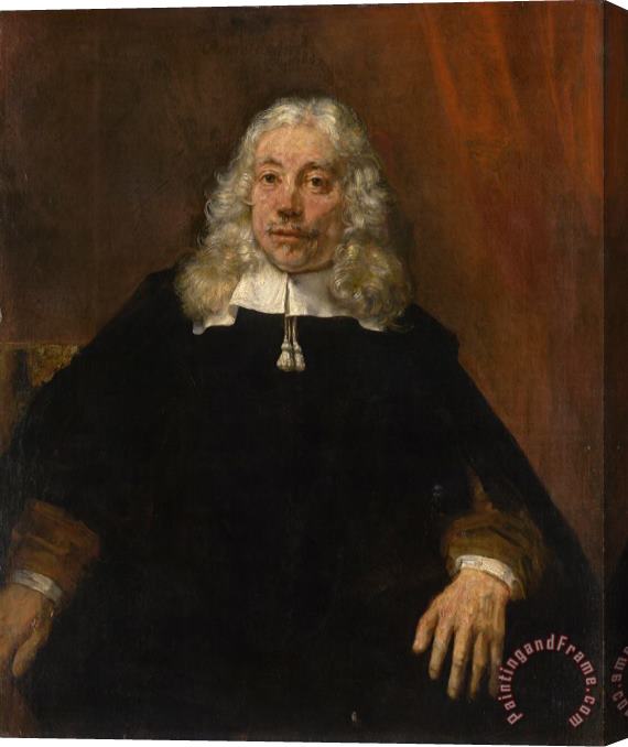 Rembrandt Harmensz van Rijn Portrait of a White Haired Man Stretched Canvas Print / Canvas Art