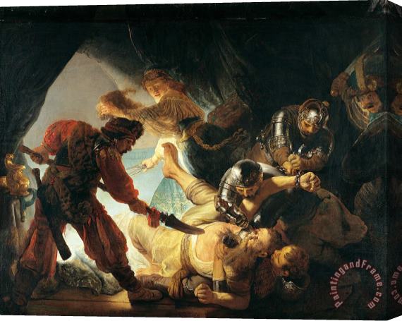 Rembrandt Harmensz van Rijn The Blinding of Samson Stretched Canvas Painting / Canvas Art