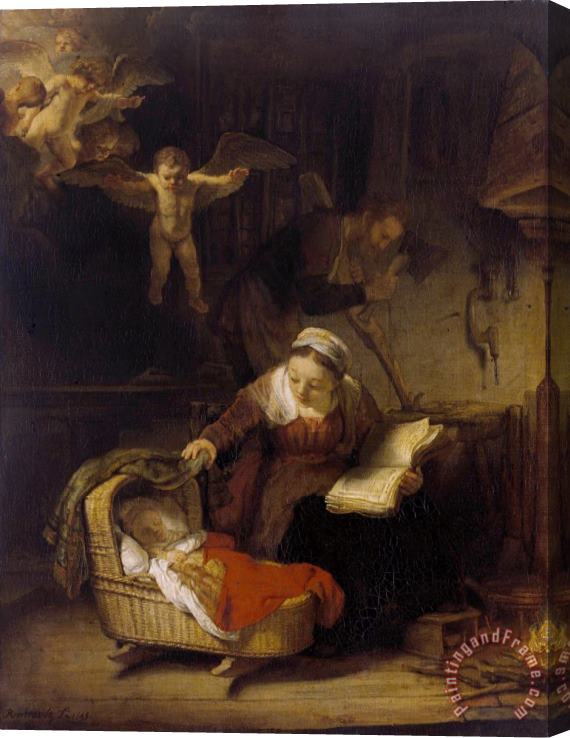 Rembrandt Harmensz van Rijn 小胁褟褌芯械 小械屑械泄褋褌胁芯 Stretched Canvas Painting / Canvas Art