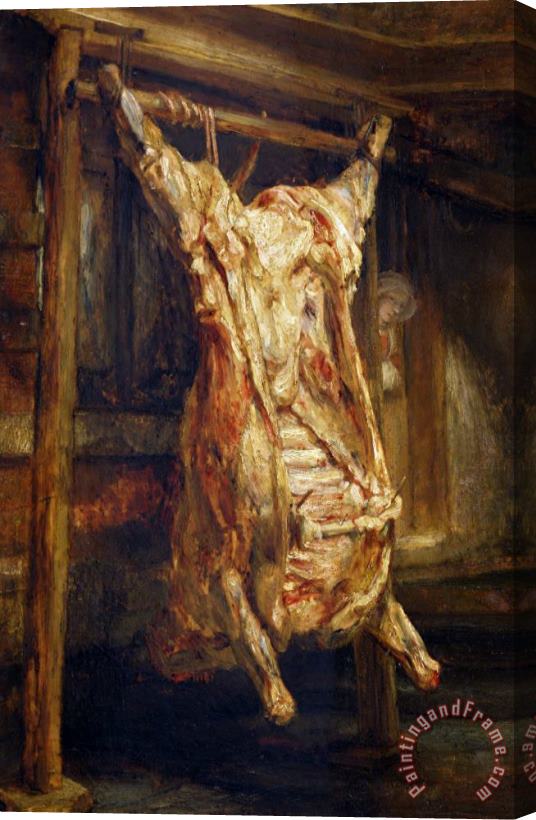 Rembrandt Harmenszoon van Rijn The Slaughtered Ox Stretched Canvas Painting / Canvas Art