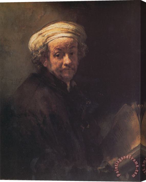 Rembrandt Selfportrait As The Apostle Paul Stretched Canvas Painting / Canvas Art
