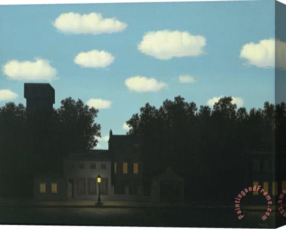 rene magritte Empire of Light II 1950 Stretched Canvas Print / Canvas Art