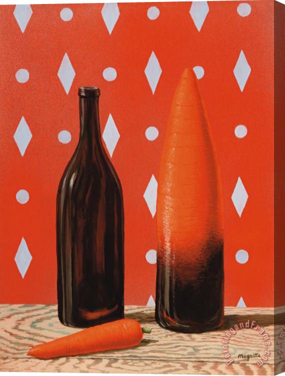 rene magritte L'explication, 1960 Stretched Canvas Print / Canvas Art