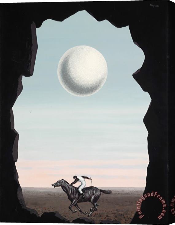 rene magritte Le Jockey Perdu Stretched Canvas Print / Canvas Art