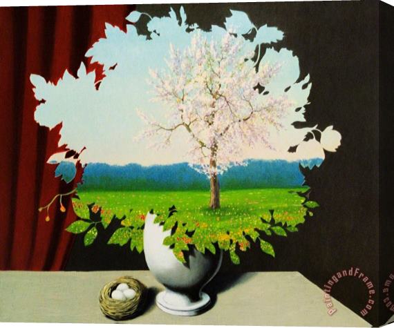 rene magritte Le Plagiat (plagiary), 2010 Stretched Canvas Print / Canvas Art