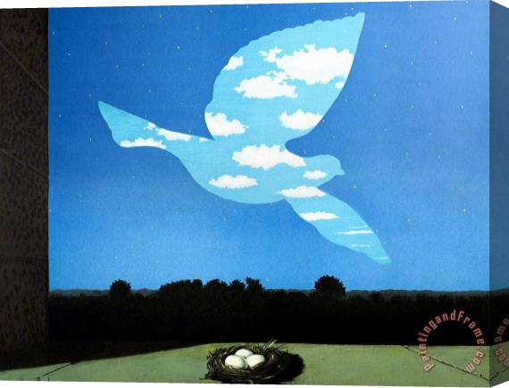 rene magritte Le Retour (the Return), 2004 Stretched Canvas Painting / Canvas Art