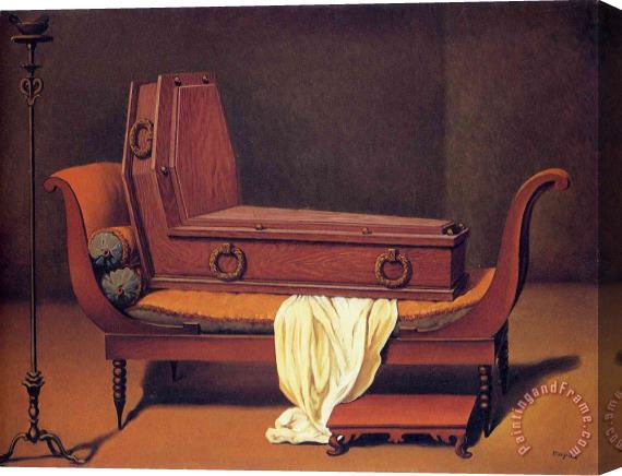 rene magritte Perspective Madame Recamier by David 1949 Stretched Canvas Painting / Canvas Art