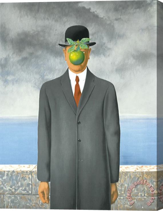 rene magritte Son of Man, 1964 Stretched Canvas Print / Canvas Art