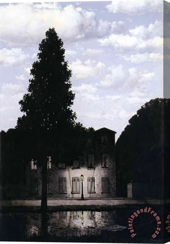 rene magritte The Empire of Lights 1954 Stretched Canvas Painting / Canvas Art