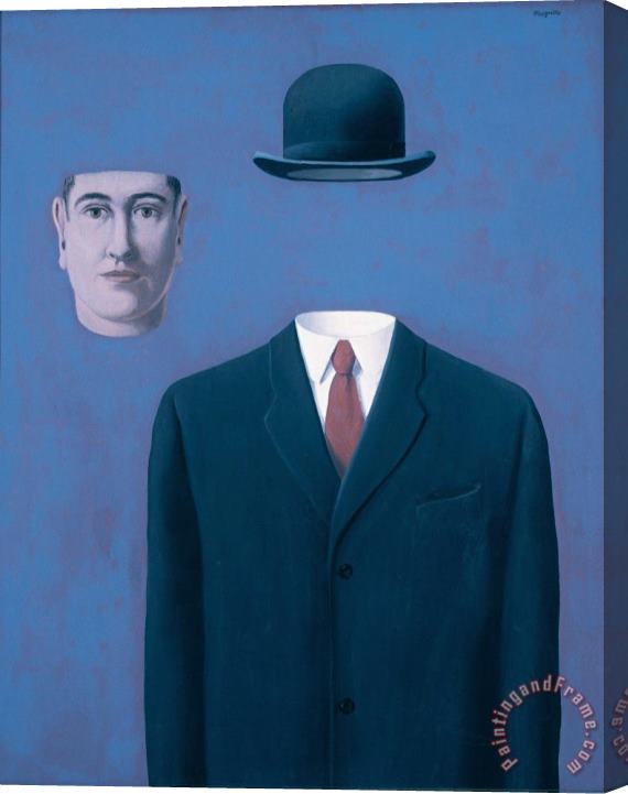 rene magritte The Pilgrim 1966 Stretched Canvas Print / Canvas Art