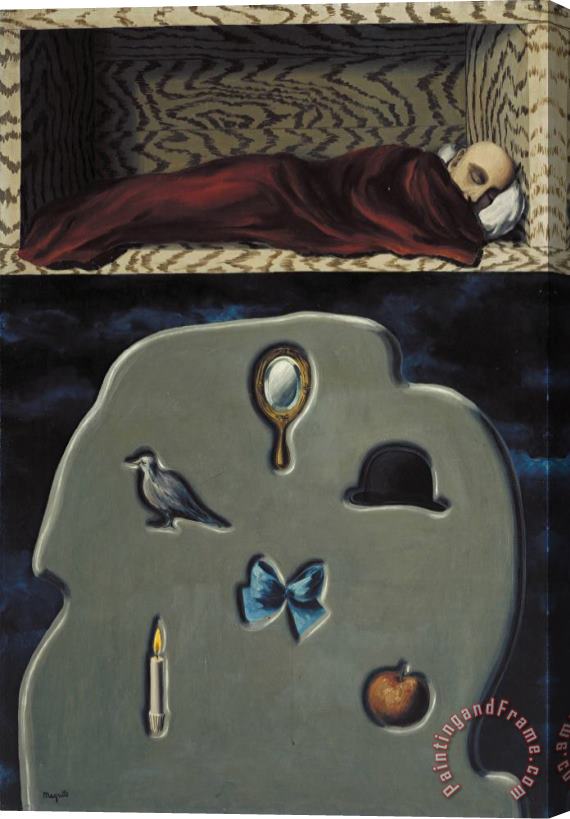 rene magritte The Reckless Sleeper, 1928 Stretched Canvas Painting / Canvas Art