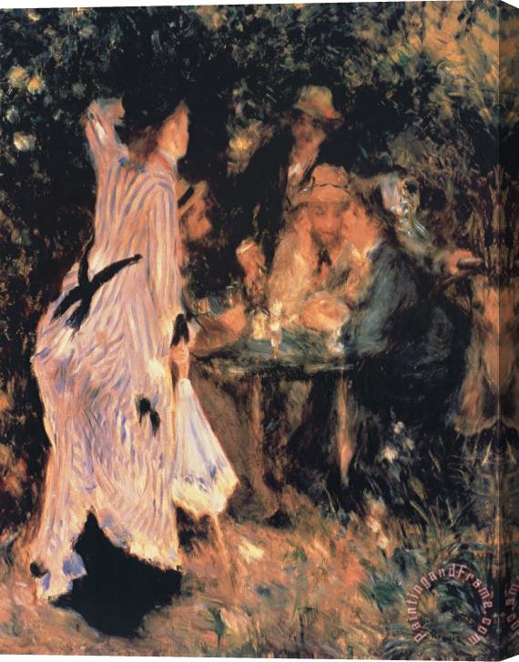 Renoir Au Jardin Du Moulin Stretched Canvas Painting / Canvas Art