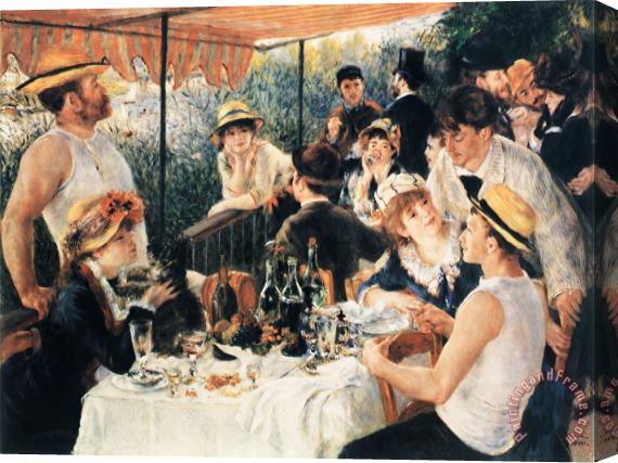Renoir Luncheon Of The Boating Party Stretched Canvas Painting / Canvas Art