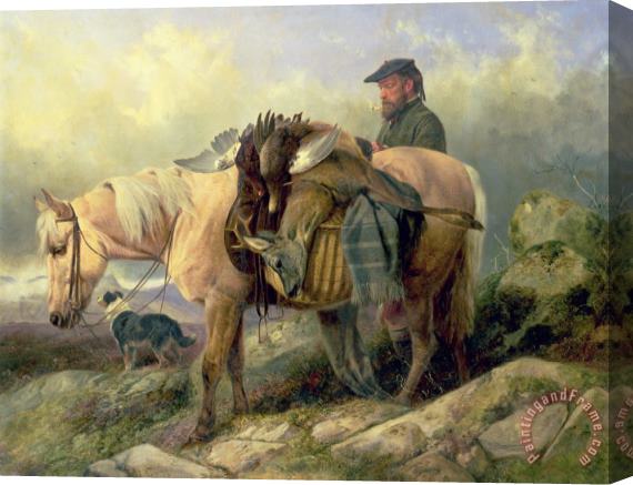 Richard Ansdell Returning from the Hill Stretched Canvas Print / Canvas Art