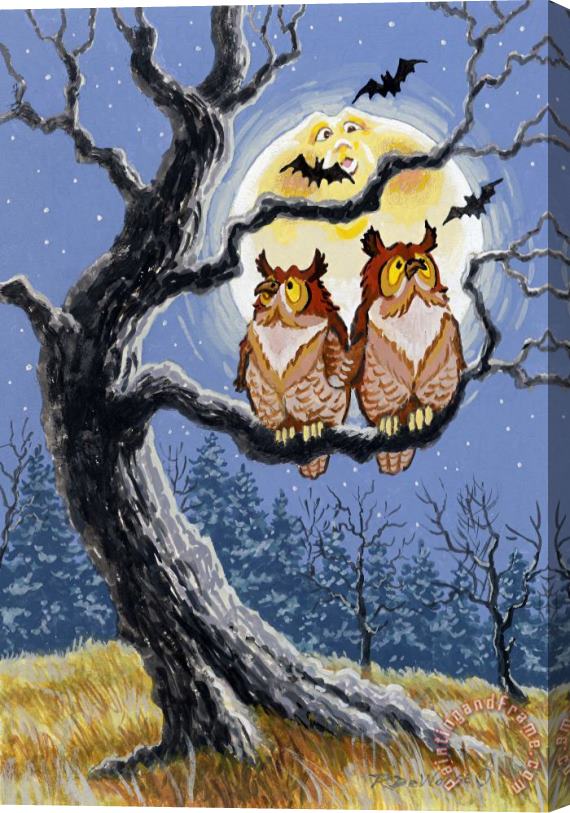 Richard De Wolfe Hooty Whos There Stretched Canvas Print / Canvas Art