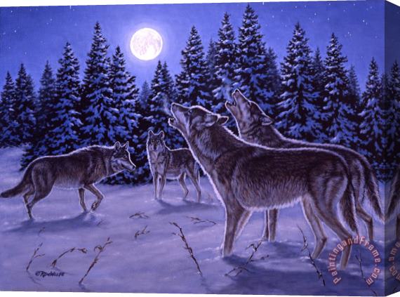 Richard De Wolfe The Howling Stretched Canvas Print / Canvas Art