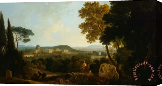 Richard Wilson St Peters And The Vatican From The Janiculum, Rome Stretched Canvas Painting / Canvas Art