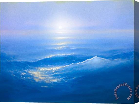 Robert Foster Blue Blue Sea Stretched Canvas Painting / Canvas Art