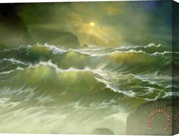 Robert Foster Emerald Sea Stretched Canvas Painting / Canvas Art