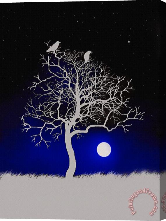 Robert Foster Sacred Raven Tree Stretched Canvas Painting / Canvas Art