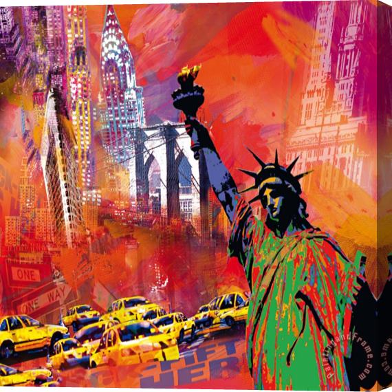 Robert Holzach New York Stretched Canvas Print / Canvas Art