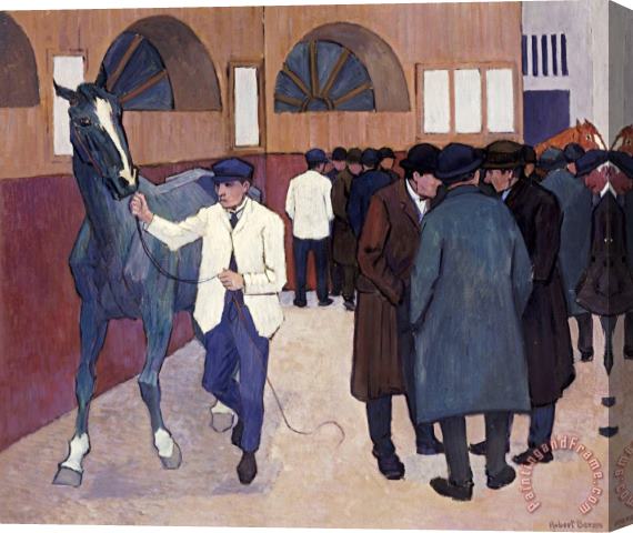 Robert Polhill Bevan Horse Dealers at The Barbican Stretched Canvas Painting / Canvas Art