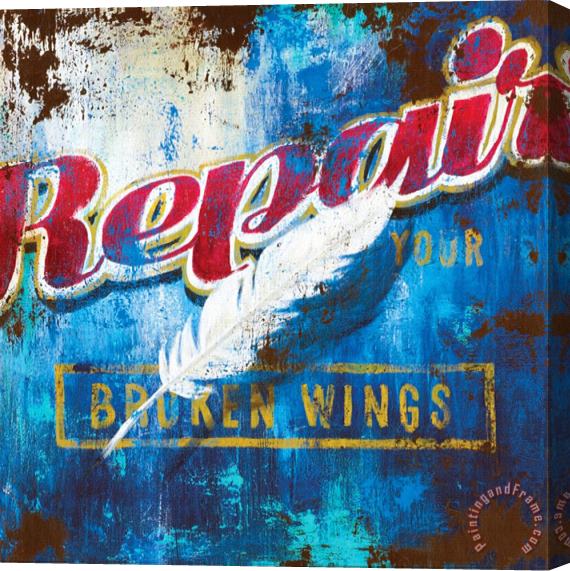 Rodney White Broken Wings Stretched Canvas Print / Canvas Art