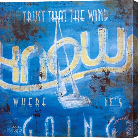 Rodney White Wind Knows Stretched Canvas Painting / Canvas Art