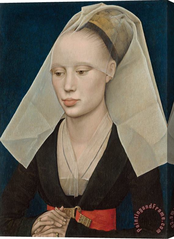 Rogier van der Weyden Portrait Of A Lady Stretched Canvas Painting / Canvas Art