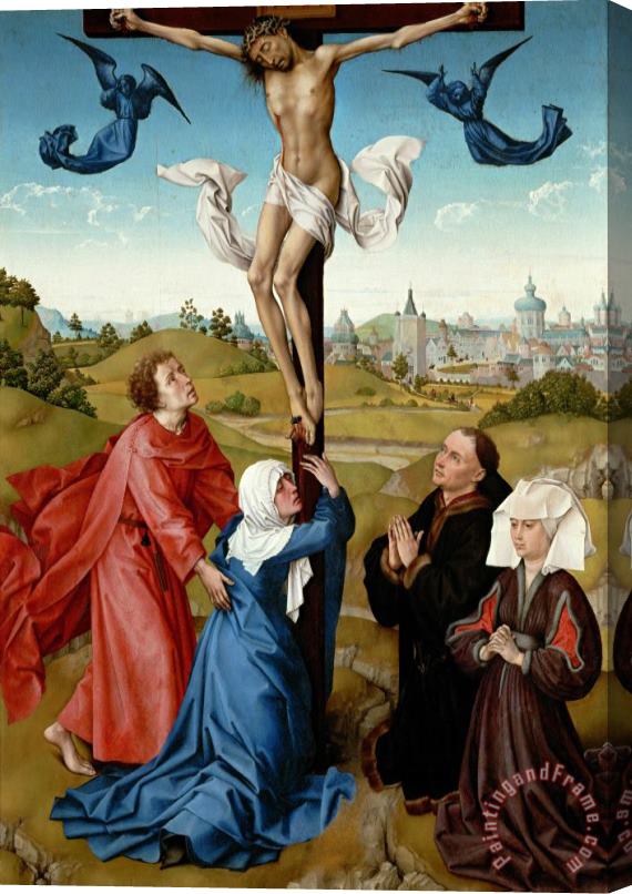 Rogier van der Weyden The Crucifixion Stretched Canvas Painting / Canvas Art