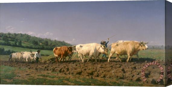 Rosa Bonheur Ploughing in Nevers Stretched Canvas Painting / Canvas Art