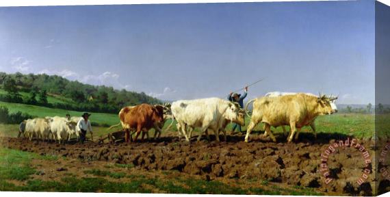 Rosa Bonheur Ploughing in Nivernais Stretched Canvas Print / Canvas Art