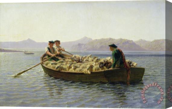 Rosa Bonheur Rowing Boat Stretched Canvas Painting / Canvas Art