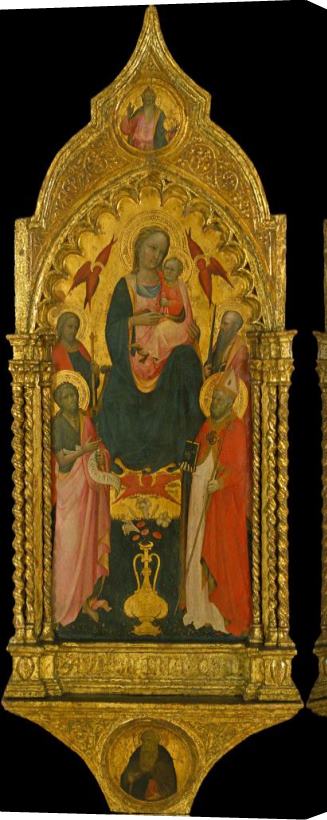 Rossello Di Jacopo Franchi Virgin And Saints Stretched Canvas Print / Canvas Art
