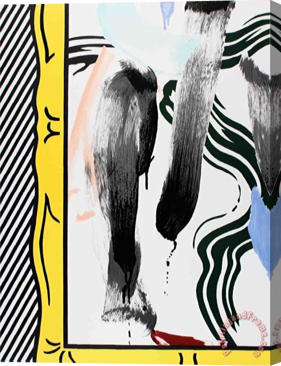 Roy Lichtenstein Against Apartheid, Brushstrokes, 1983 Stretched Canvas Painting / Canvas Art