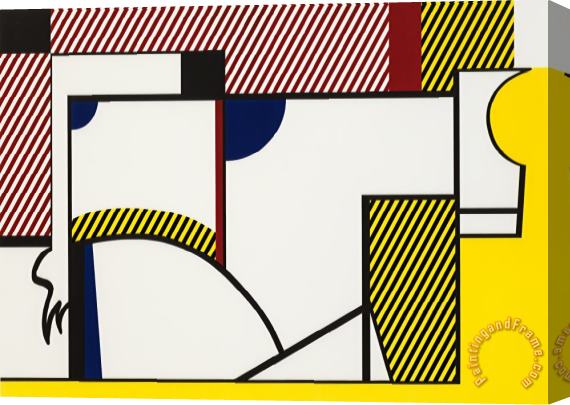Roy Lichtenstein Bull #4,from Bull Profile Series, 1973 Stretched Canvas Print / Canvas Art