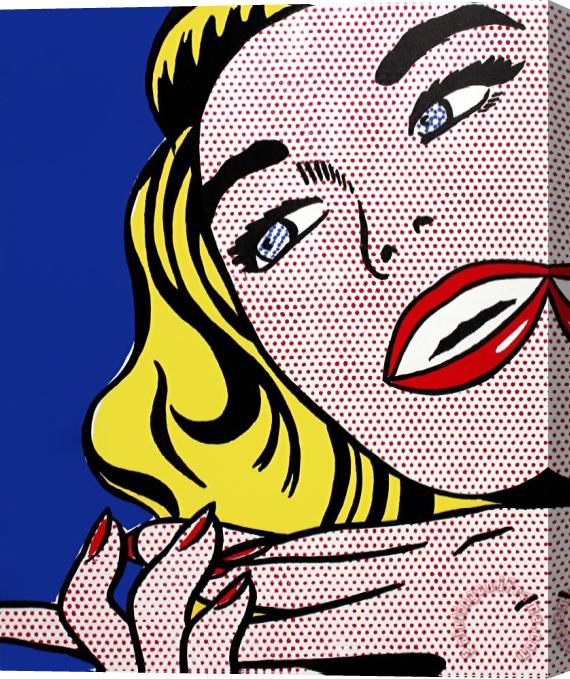 Roy Lichtenstein Girl From One Cent Life, 1964 Stretched Canvas Print / Canvas Art