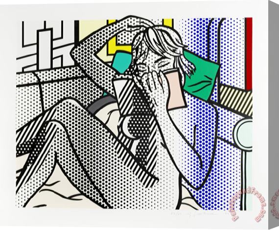 Roy Lichtenstein Nude Reading, From Nude Series, 1994 Stretched Canvas Painting / Canvas Art