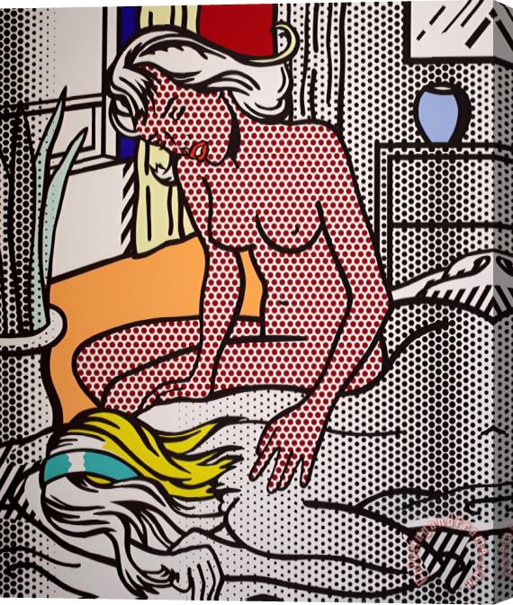 Roy Lichtenstein Nudes Series Two Nudes, 1994 Stretched Canvas Print / Canvas Art