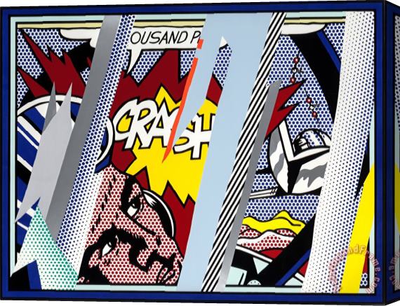 Roy Lichtenstein Reflections on Crash (from Reflections Series), 1990 Stretched Canvas Print / Canvas Art