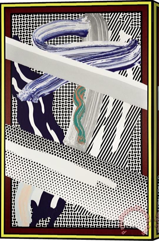 Roy Lichtenstein Reflections on Expressionist Painting, 1990 Stretched Canvas Print / Canvas Art