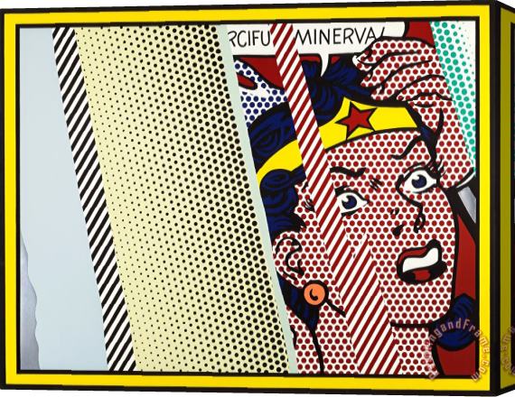 Roy Lichtenstein Reflections on Minerva (from The Reflections Series Stretched Canvas Print / Canvas Art