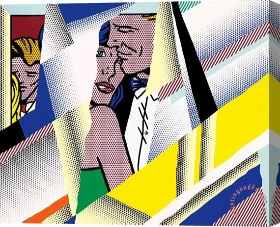 Roy Lichtenstein Reflections on The Prom, 1990 Stretched Canvas Print / Canvas Art