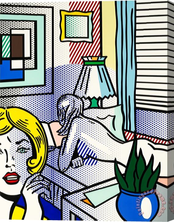 Roy Lichtenstein Roommates, From Nude Series, 1994 Stretched Canvas Painting / Canvas Art