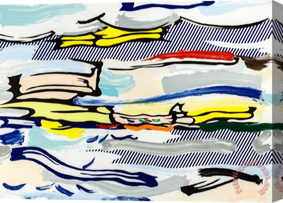 Roy Lichtenstein Seascape (from The Landscapes Series), 1985 Stretched Canvas Print / Canvas Art