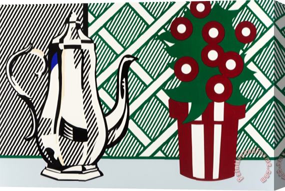 Roy Lichtenstein Still Life with Pitcher And Flowers, 1974 Stretched Canvas Painting / Canvas Art