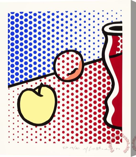 Roy Lichtenstein Still Life with Red Jar, 1994 Stretched Canvas Painting / Canvas Art
