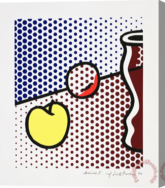 Roy Lichtenstein Still Life with Red Jar, 1994 Stretched Canvas Painting / Canvas Art