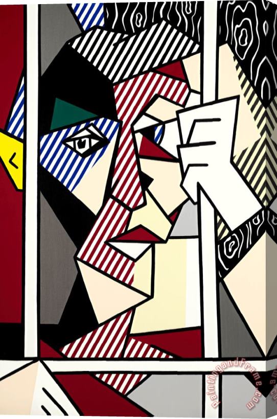 Roy Lichtenstein The Prisoner, 1980 Stretched Canvas Print / Canvas Art